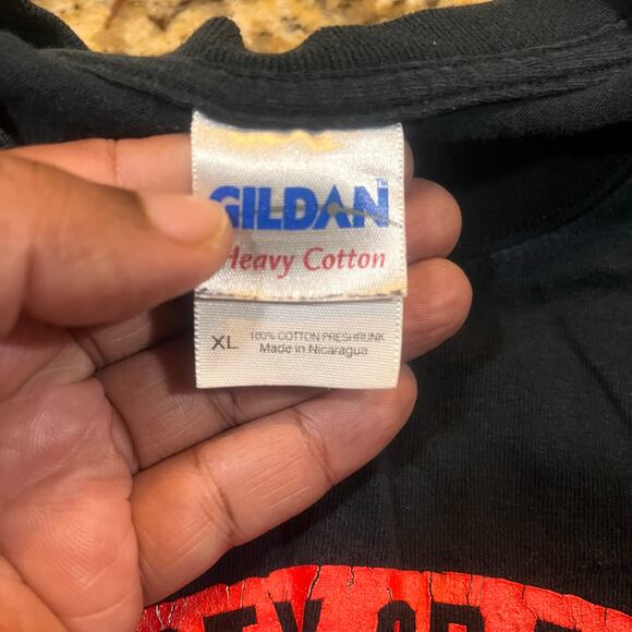 Info Wars Men XL Black Graphic Tee Liberty or Death Don’t Tread on Me - Picture 5 of 7